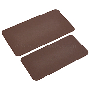 CHGCRAFT 2Pcs 2 Style PU Bottom Pad, For Backpack Bag, Women Bags Handmade DIY Accessories, Rectangle, Coconut Brown, 15~18x30~34.4x0.4cm, 1pc/style(FIND-CA0003-99)