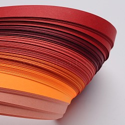 6 Colors Quilling Paper Strips, Red, 530x10mm, about 120strips/bag, 20strips/color(DIY-J001-10mm-A01)