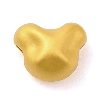 Zinc Alloy Beads, Matte Gold Color, Bear, 11x13x9mm, Hole: 3mm