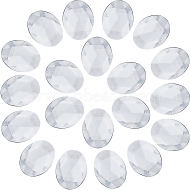 Clear Oval Acrylic Rhinestone Cabochons