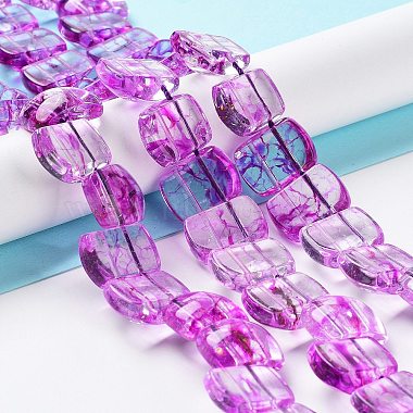 Transparent Glass Imitation Gemstone Beads Strands(GLAA-G105-01C)-2