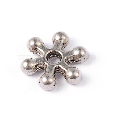 Antique Silver Flower Alloy Spacer Beads