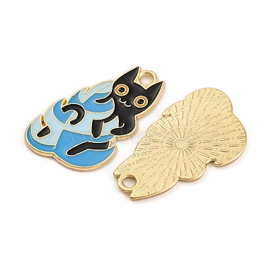 Plant & Animal Alloy Enamel Pendants(FIND-N005-05C-G)-2