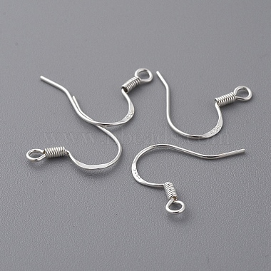 925 Sterling Silver Earring Hooks(X-STER-S002-53)-2