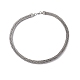 304 Stainless Steel Snake Chain Necklace with Lobster Claw Clasps for Men Women(STAS-K249-04C-P)-1
