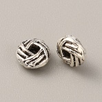 Tibetan Style Alloy Beads, Antique Silver, 6x3mm, Hole: 1mm, 100pcs/bag(FIND-WH0034-44AS-04)