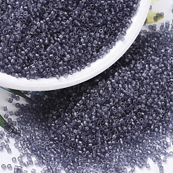 MIYUKI Delica Beads, Cylinder, Japanese Seed Beads, 11/0, (DB0386) Matte Transparent Dried Lavender Luster , 1.3x1.6mm, Hole: 0.8mm, about 2000pcs/10g(X-SEED-J020-DB0386)