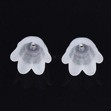 Transparentes bouchons acrylique de perles(FACR-N005-002A)-2