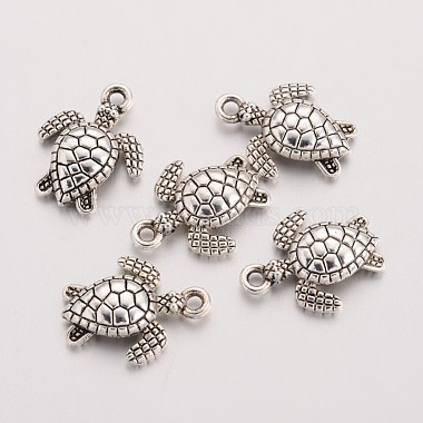Antique Silver Tortoise Alloy Charms