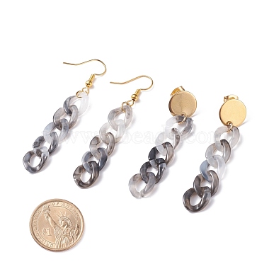 Chunky Acrylic Curb Chain Long Drop Earrings(EJEW-JE04772-02)-3