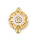 Brass Micro Pave Clear Cubic Zirconia Connector Charms(KK-M303-04G-05)-1