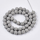 Spray Painted Natural Lava Rock Beads Strands(G-N0324-B-02)-2
