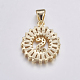Long-Lasting Plated & Rack Plating Brass Micro Pave Cubic Zirconia Letter Pendants(ZIRC-A007-03S-G)-2