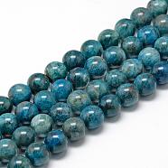 Natural Apatite Beads Strands, Round, 6~7mm, Hole: 1mm, about 60~67pcs/strand, 15.7 inch(G-R446-6mm-11)