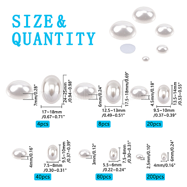 cabochons de perles imitation plastique écologique(MACR-PH0001-13)-2