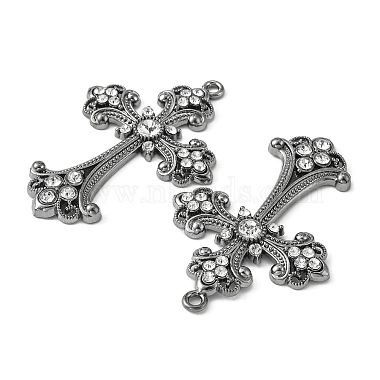 Alloy Rhinestone Cross Big Pendants(ALRI-1475-B-NR)-2