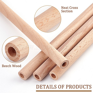 Varillas de madera de haya sin terminar olycraft(WOOD-OC0002-52)-4