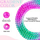 2 Strands Baking Paint Transparent Glass Beads(DGLA-TA0001-20C)-3