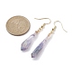 Dyed Natural Quartz Crystal Dangle Earrings(EJEW-JE05487)-3