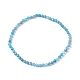 3mm Natural Apatite Beads Stretch Bracelet for Girl Women(BJEW-JB07284-04)-1