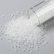 TOHO Round Seed Beads, Japanese Seed Beads, (161) Transparent AB Crystal, 11/0, 2.2mm, Hole: 0.8mm, about 5555pcs/50g(SEED-XTR11-0161)