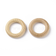Beechwood Linking Rings, Round Ring, Macrame Wooden Rings, Wheat, 49x10mm, Inner Diameter: 29mm(WOOD-D003-01B)