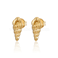 Stainless Steel Conch Shape Earrings for Women(IK8613-1)