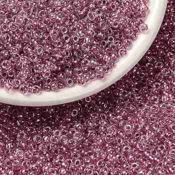 MIYUKI Round Rocailles Beads, Japanese Seed Beads, (RR1132) Inside Dyed Berry, 8/0, 3mm, Hole: 1mm, about 2111~2277pcs/50g