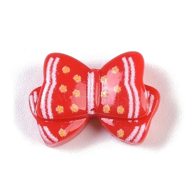 Red Bowknot Resin Cabochons