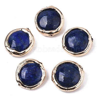 Flat Round Lapis Lazuli Beads