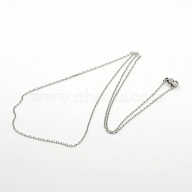 304 из нержавеющей стали кабель цепи ожерелья(NJEW-H433-1mm-03P)-2
