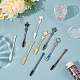 9Pcs 9 Styles Alloy Micro Medicine Spoon(TOOL-WR0001-08)-3