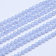 Grade A Natural Blue Lace Agate Round Bead Strands(G-L417-09-4mm)-1