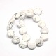 Natural Flat Round Crackle Howlite Beads Strands(G-L246-04)-2