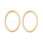 Brass Linking Rings
, Oval, Real 18K Gold Plated, 15x10x1.2mm, inner size: 13x8(KK-CBA50B0-09G)