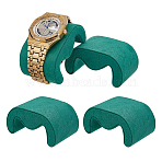 Velvet Jewelry Watch/Bracelet Display Pillows, Teal, 7.55x4.9x3.55cm(ODIS-WH0043-201C)