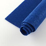 Non Woven Fabric Embroidery Needle Felt for DIY Crafts, Square, Blue, 298~300x298~300x1mm, about 50pcs/bag(DIY-Q007-19)