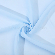 Chiffon Polyester Fabric, for Garment Making Accessories, Light Blue, 150x0.02cm(DIY-WH0304-944A)