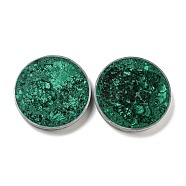 Synthetic Malachite Cup Mats, Flat Round, 80x10.5mm(G-C245-10P)