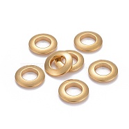 304 Stainless Steel Linking Rings, Rings, Golden, 11x2mm, Inner Diameter: 6mm(STAS-L218-13B-G)
