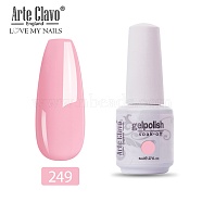 8ml Special Nail Gel, for Nail Art Stamping Print, Varnish Manicure Starter Kit, Pink, Bottle: 25x66mm(MRMJ-P006-I033)