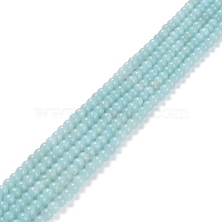 Grade A Natural Amazonite Beads Strands, Round, 6~6.5mm, Hole: 0.9mm, about 60~65pcs/strand, 15.16~15.35 inch(38.5~39cm)(G-C046-01A)