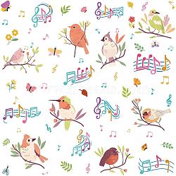 8 Sheets 8 Styles PVC Waterproof Wall Stickers, Self-Adhesive Decals, for Window or Stairway Home Decoration, Bird, 200x145mm, 1 sheet/style(DIY-WH0345-180)