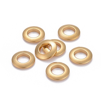 304 Stainless Steel Linking Rings, Rings, Golden, 11x2mm, Inner Diameter: 6mm