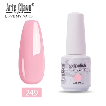 8ml Special Nail Gel, for Nail Art Stamping Print, Varnish Manicure Starter Kit, Pink, Bottle: 25x66mm