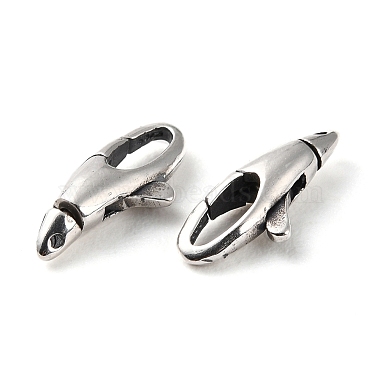 925 Thailand Sterling Silver Lobster Claw Clasps(STER-D003-08P)-2