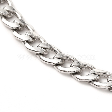 304 комплект браслетов и ожерелий с массивными цепочками из нержавеющей стали(SJEW-JS01213)-8