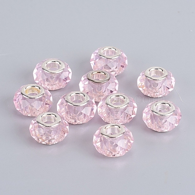 Faceted Glass European Beads(GPDL-E004-01B)-2