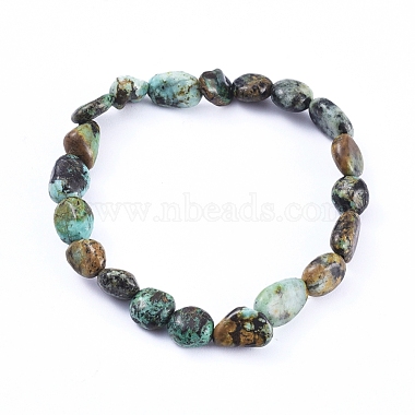 Natural Turquoise Bead Stretch Bracelets(X-BJEW-K213-64)-4