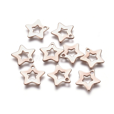 201 Stainless Steel Charms(STAS-E484-07RG)-2